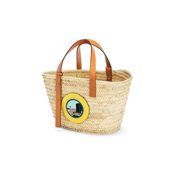 ロエベ L.A. シリーズ バスケットバッグ コピー (ヤシの葉&カーフ) A223S92X16